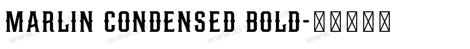 Marlin Condensed Bold字体转换